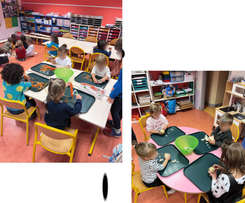 Les Lynx préparent une soupe pour la Semaine du Goût à l’École Saint-Joseph